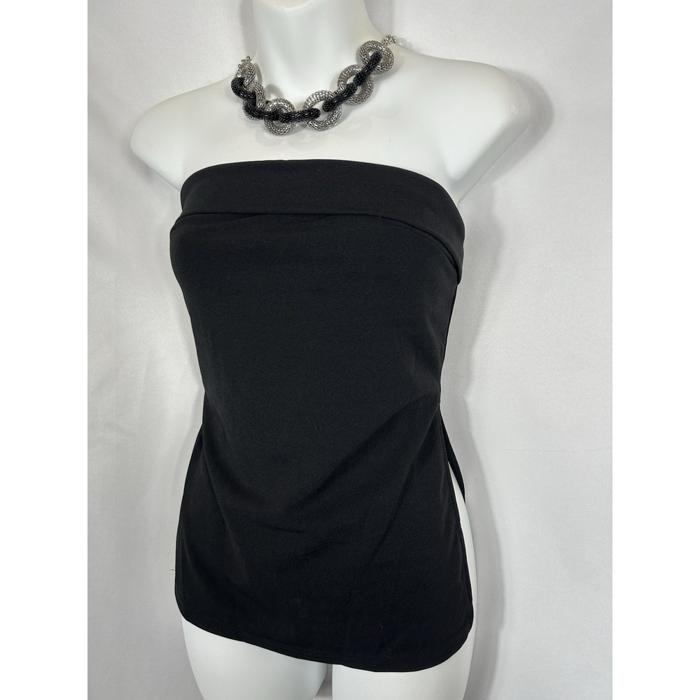Womens‎ Y2K Black Tube Top Size S Whimsigoth Indie Sleaze Fairy Grunge Glam Goth